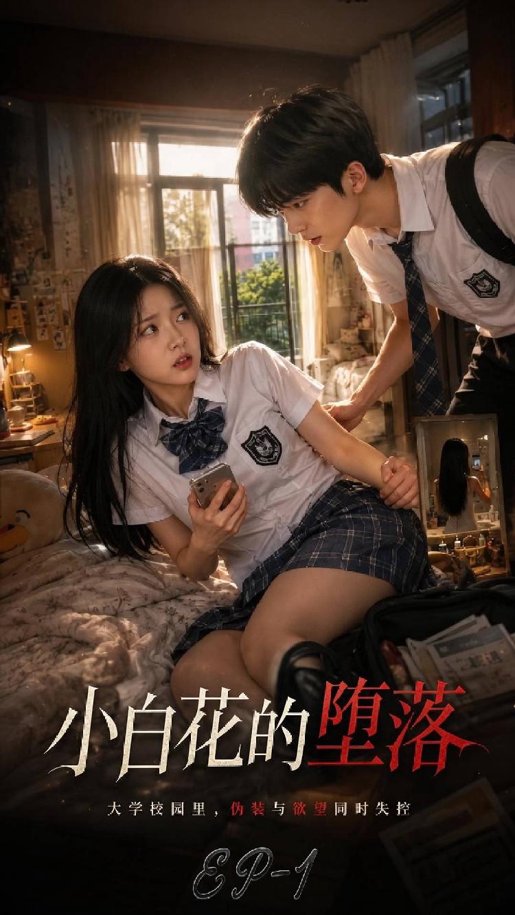 AI成人短剧：ACDJ小白花的堕落（全5集） 